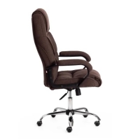 Кресло BERGAMO хром (22) ткань коричневый 3М7-147 - Изображение 4